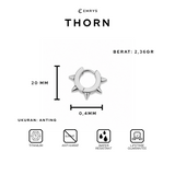 Emrys THORN ANTING Tindik Titanium Anti Karat Pria dan Wanita