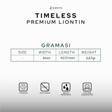 Emrys Liontin Set TIMELESS Real Titanium Anti Karat Kalung Titanium Pria Wanita