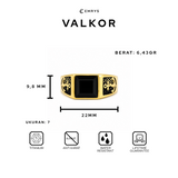 Emrys Premium Ring VALKOR Real Titanium Anti Karat Cincin Titanium Pria Wanita