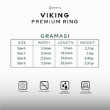 EMRYS Premium VIKING Ring Titanium Anti Karat Cincin Pria Wanita