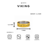 EMRYS Premium VIKING Ring Titanium Anti Karat Cincin Pria Wanita