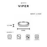 Emrys VIPER Ring Real Titanium Anti Karat Cincin Pria Wanita