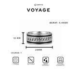 Emrys VOYAGE Premium Ring Cincin Titanium Pria Wanita
