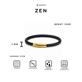 Emrys ZEN Bracelet Real Leather Gelang Kulit Pria Wanita