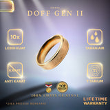 Emrys Simple Ring ROSE GOLD DOFF GEN II Real Titanium Anti Karat Cincin Titanium Pria Wanita