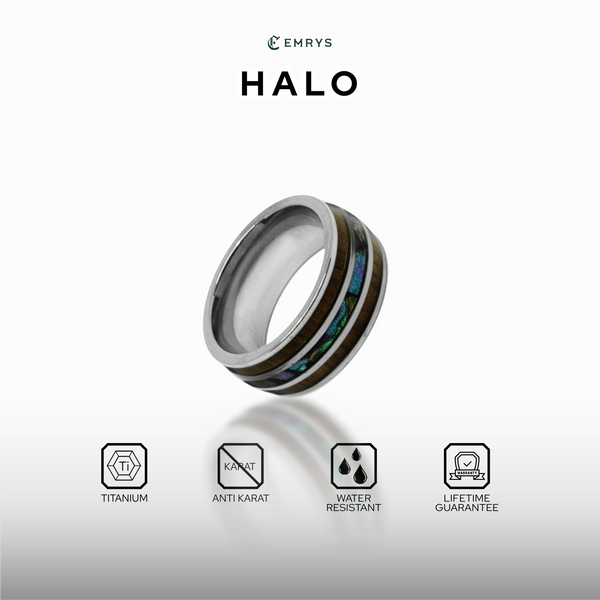 Emrys HALO Premium Ring Cincin Titanium Pria Wanita