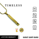 Emrys Liontin Set TIMELESS Real Titanium Anti Karat Kalung Titanium Pria Wanita