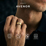 Emrys Premium Ring AVENOR Real Titanium Anti Karat Cincin Titanium Pria Wanita