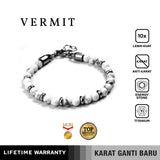 Emrys VERMIT Stone Bracelet Gelang Batu Anti-rust Pria Wanita