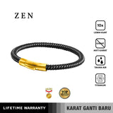 Emrys ZEN Bracelet Real Leather Gelang Kulit Pria Wanita