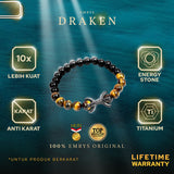 Emrys DRAKEN Bracelet Real Stone Gelang Batu Pria Wanita
