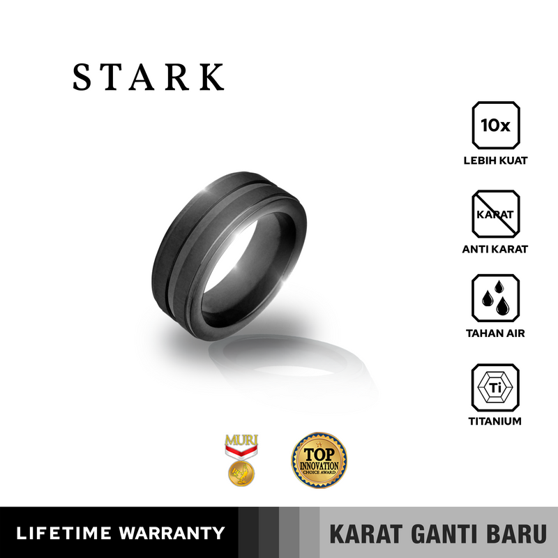 Emrys STARK Premium Ring Cincin Titanium Pria Wanita