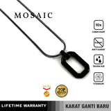 Emrys Liontin Set MOSAIC Kalung Liontin Titanium Anti Karat Pria Wanita