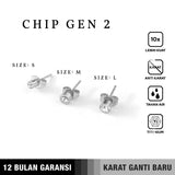 Emrys CHIP GEN 2  EARING 1 Pasang  Anting Tindik TITANIUM Anti Karat Pria dan Wanita