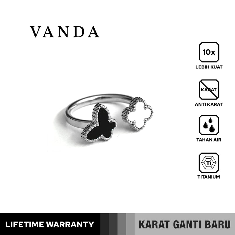 Emrys Premium VANDA Ring Real Titanium Anti Karat Cincin Titanium Pria Wanita