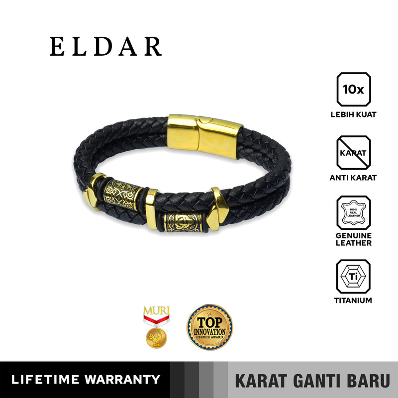 Emrys ELDAR Bracelet Real Leather Gelang Kulit Pria dan Wanita