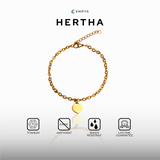 Emrys Bracelet HERTHA Real Titanium Gelang Rantai Anti Karat Pria dan Wanita