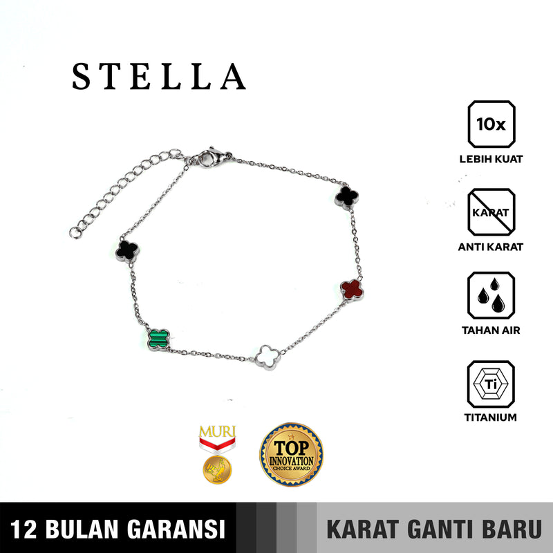 Emrys Premium Bracelet STELLA Titanium Gelang Anti Karat Pria Wanita