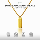 Emrys Liontin Set DOA BAPA KAMI GEN II Kalung Liontin Titanium Anti Karat Pria Wanita