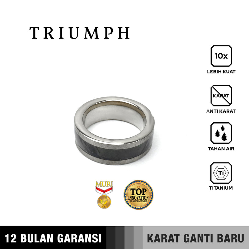 Emrys TRIUMPH Premium Ring Cincin Titanium Pria Wanita