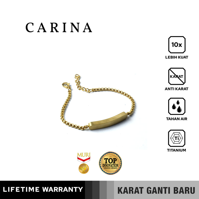 Emrys Premium CARINA Real Titanium GELANG Anti Karat Pria Wanita