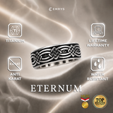 Emrys Premium Ring ETERNUM Real Titanium Anti Karat Cincin Titanium Pria Wanita