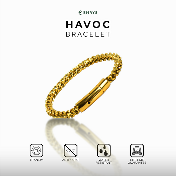 Emrys HAVOC GELANG Anti Karat Titanium Pria Wanita