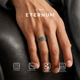 Emrys Premium Ring ETERNUM Real Titanium Anti Karat Cincin Titanium Pria Wanita