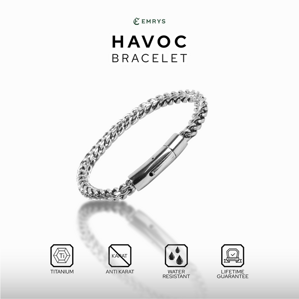 Emrys HAVOC GELANG Anti Karat Titanium Pria Wanita