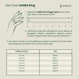 Emrys Premium Ring DUNES  Real Titanium Anti Karat Cincin Pria Wanita