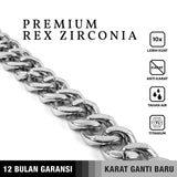 Kalung Rantai Emrys PREMIUM REX ZIRCON Kalung Titanium Pria Wanita