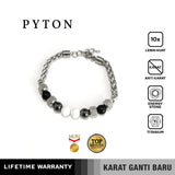Emrys PYTON Stone Bracelet Gelang Batu Anti-rust Pria Wanita