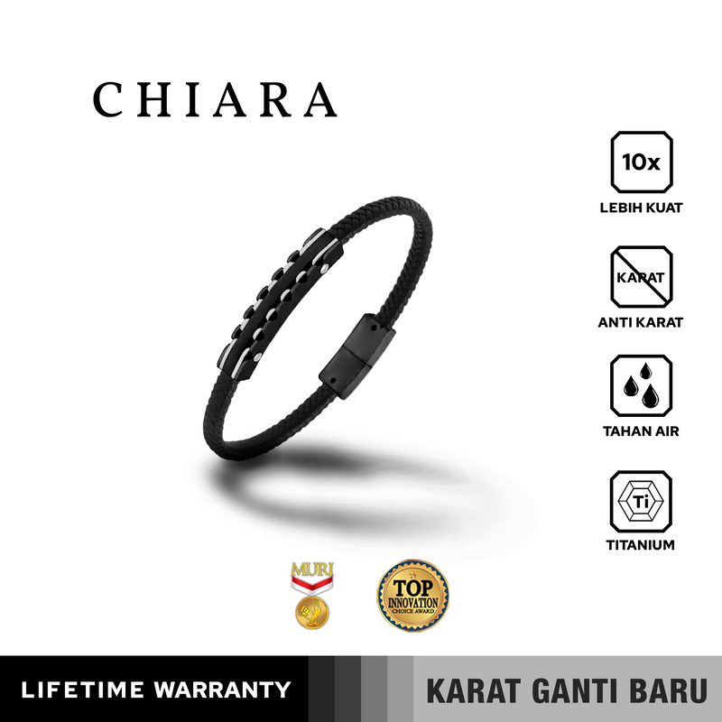 Emrys CHIARA Bracelet Real Leather Gelang Kulit Pria dan Wanita