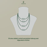 Kalung Rantai Emrys PREMIUM REX ZIRCON Kalung Titanium Pria Wanita