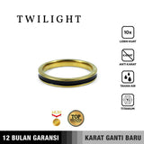 Emrys Simple Ring TWILIGHT Real Titanium Anti Karat Cincin Titanium Pria Wanita