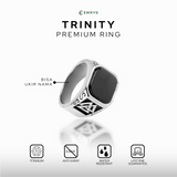 Emrys TRINITY Premium Ring Cincin Titanium Pria Wanita Anti Karat Tahan Air