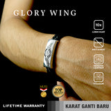 Emrys GLORY WING Bracelet Real Leather Gelang Kulit Pria dan Wanita
