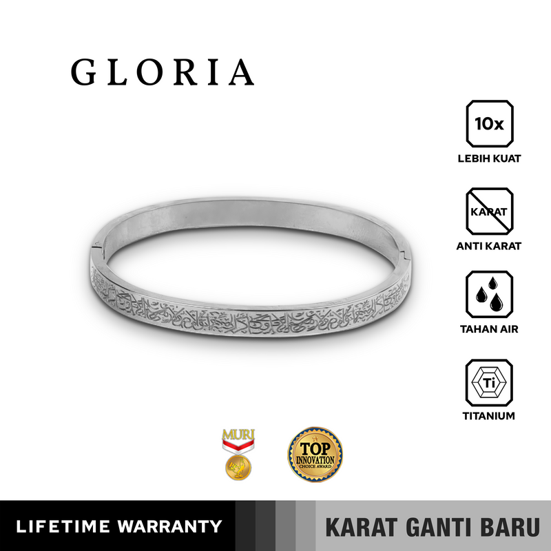 Emrys GLORIA Titanium Real Anti Karat Gelang Titanium Pria Wanita