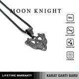 Emrys Liontin Set MOON KNIGHT Real Titanium Anti Karat Liontin Titanium Pria Wanita