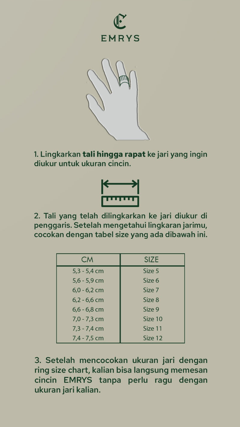 Emrys Premium Ring ZLATO Real Titanium Anti Karat Cincin Titanium Pria Wanita