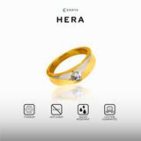 Emrys Premium Ring HERA Real Titanium Anti Karat Cincin Titanium Pria Wanita