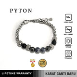 Emrys PYTON Stone Bracelet Gelang Batu Anti-rust Pria Wanita