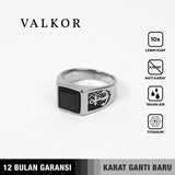 Emrys Premium Ring VALKOR Real Titanium Anti Karat Cincin Titanium Pria Wanita