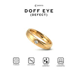 [DEFECT RING] Emrys Simple Ring DOFF EYE Titanium Anti Karat Cincin Titanium Pria Wanita