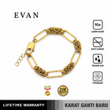 Emrys Premium Bracelet EVAN Real Titanium Aksesoris Gelang Anti Karat Pria Wanita Garansi Karat Seumur Hidup