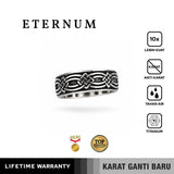 Emrys Premium Ring ETERNUM Real Titanium Anti Karat Cincin Titanium Pria Wanita