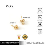 Emrys VOX  EARING 1 Pasang  Anting Tindik TITANIUM Anti Karat Pria dan Wanita