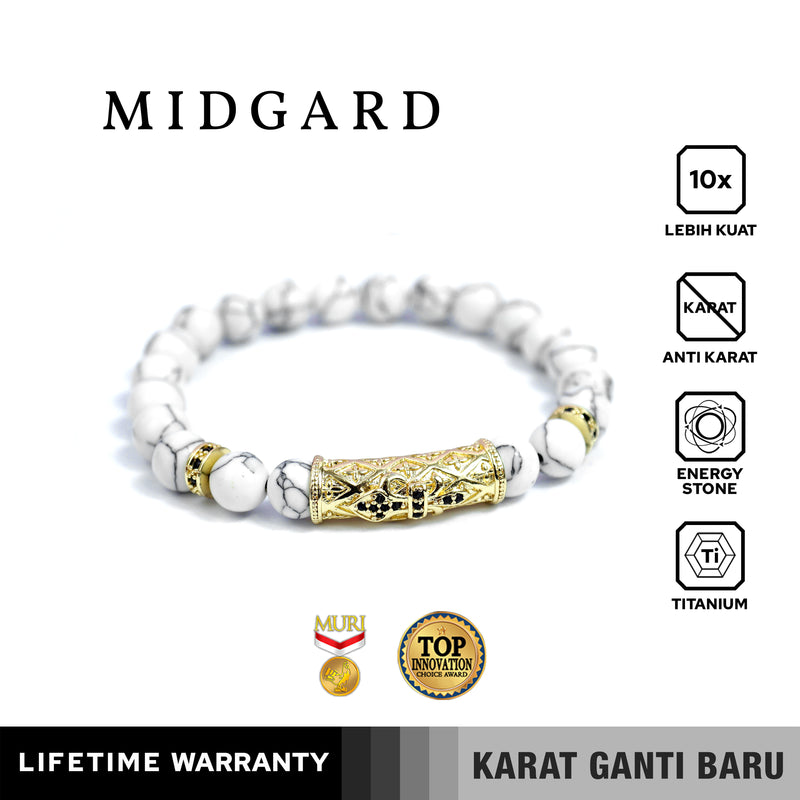 Emrys MIDGARD Bracelet Real Stone Gelang Batu Pria Wanita