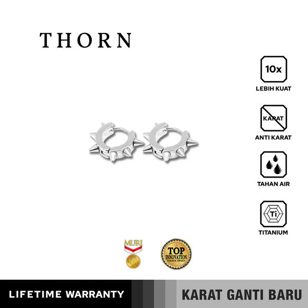 Emrys THORN ANTING Tindik Titanium Anti Karat Pria dan Wanita