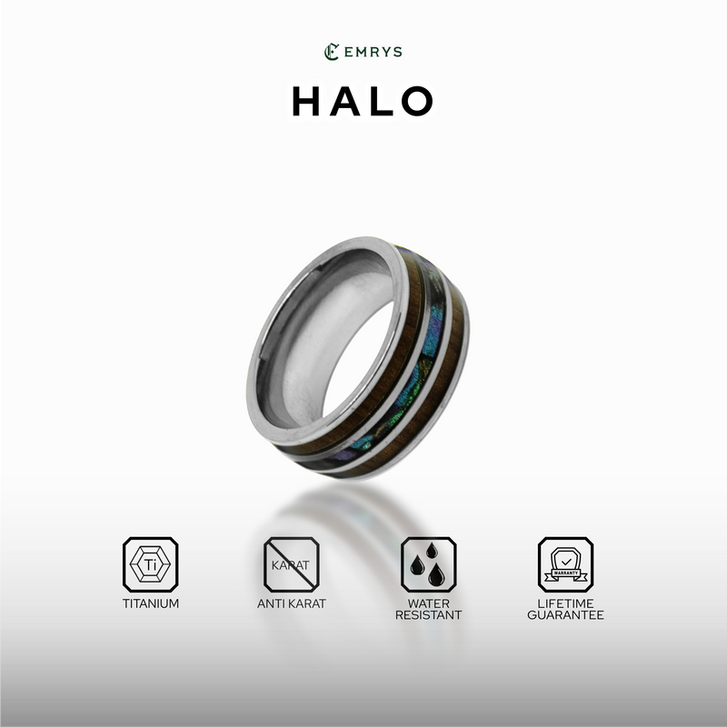 Emrys HALO Premium Ring Cincin Titanium Pria Wanita